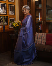 Blue Tussar Silk Saree - SRBTSS921