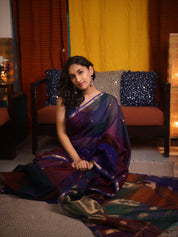 Multicolor Maheshwari Saree - SRMMS1151