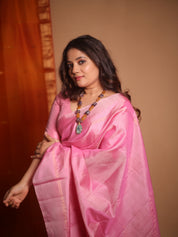 Pink Soft Silk Saree - SRPSSS427