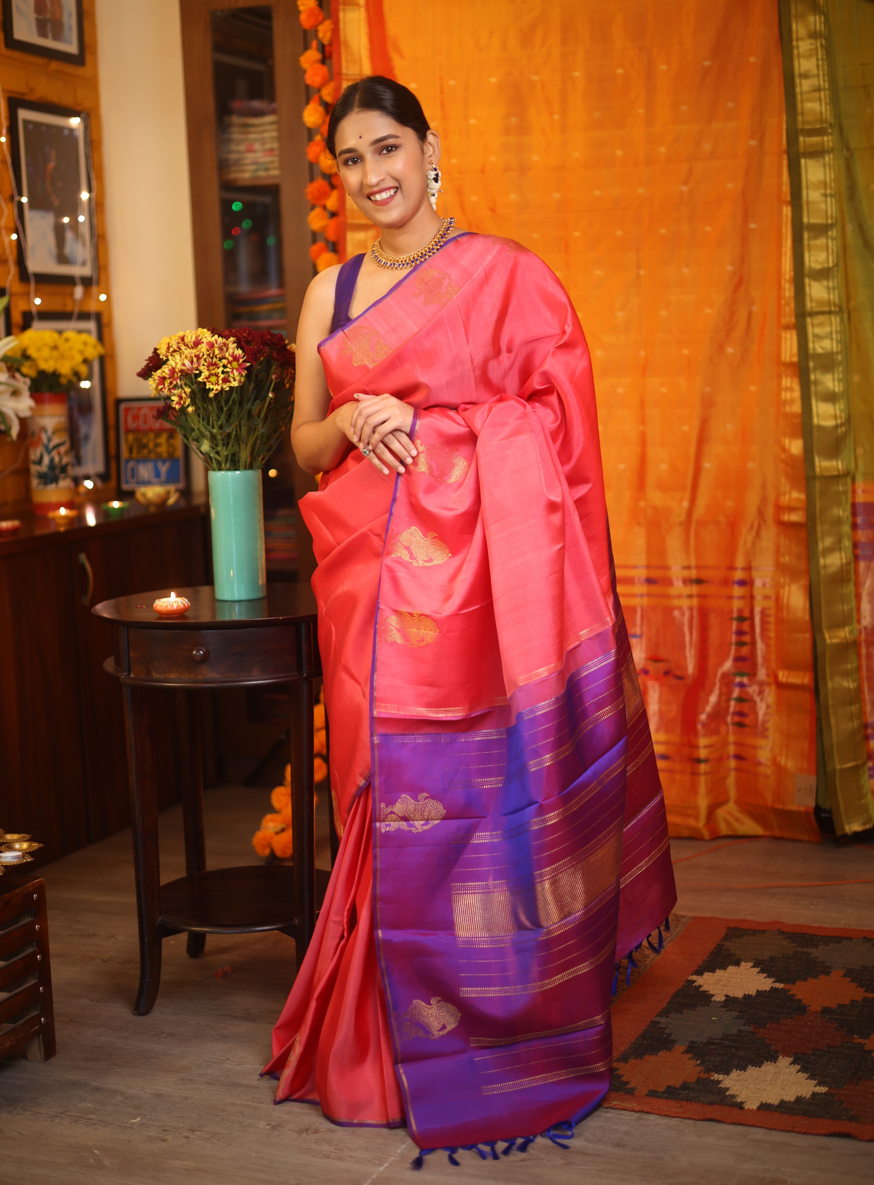 Light Pink Kanjeevaram Silk Saree-SRLPKSS797