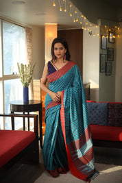 Multicolor Cotton Ilkal Saree - SRMCIS555