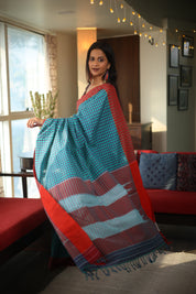 Multicolor Cotton Ilkal Saree - SRMCIS555