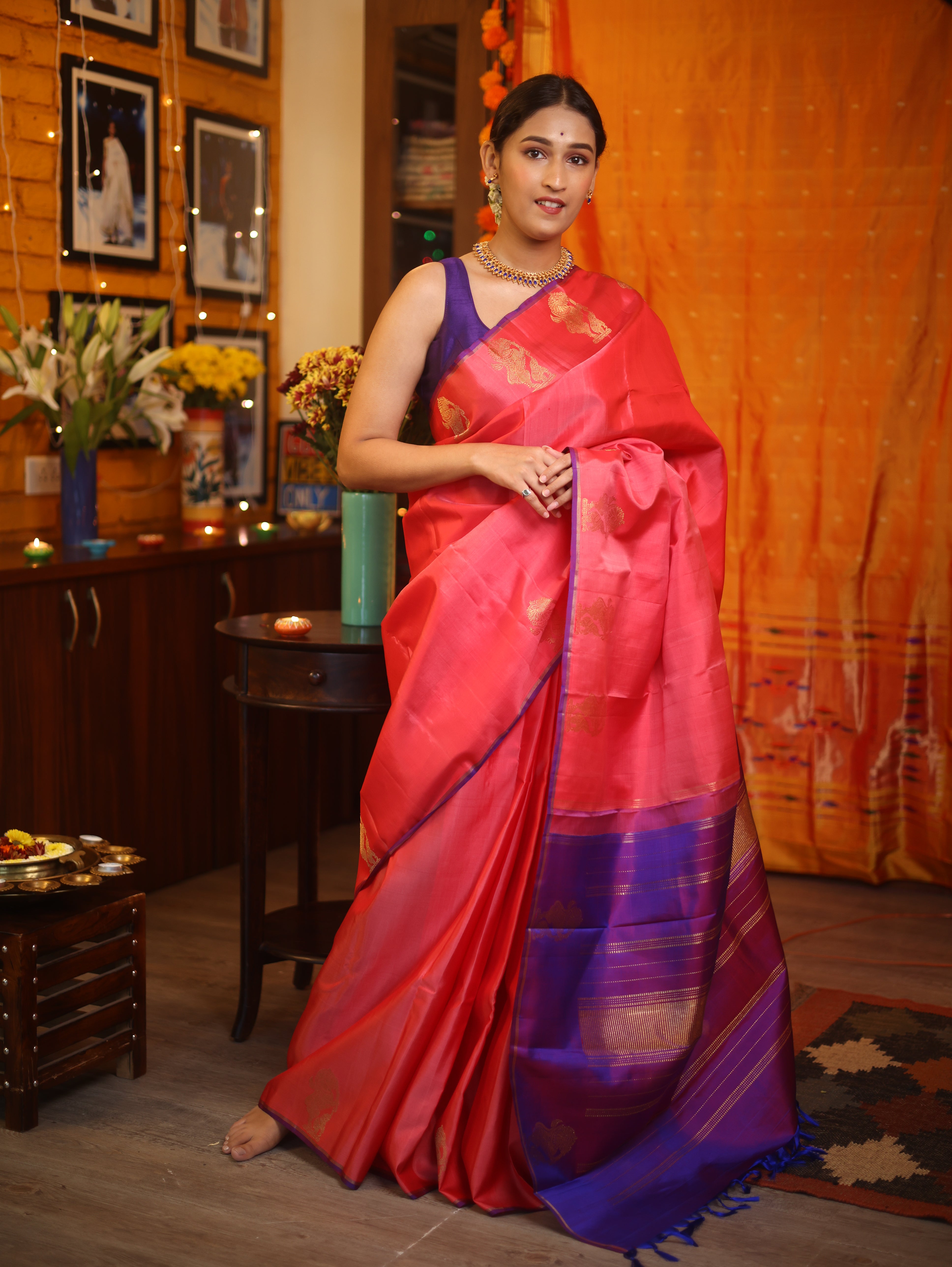 Light Pink Kanjeevaram Silk Saree-SRLPKSS797