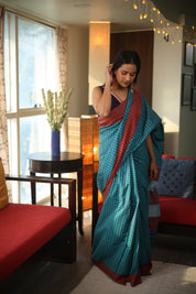 Multicolor Cotton Ilkal Saree - SRMCIS555