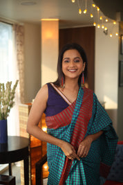 Multicolor Cotton Ilkal Saree - SRMCIS555