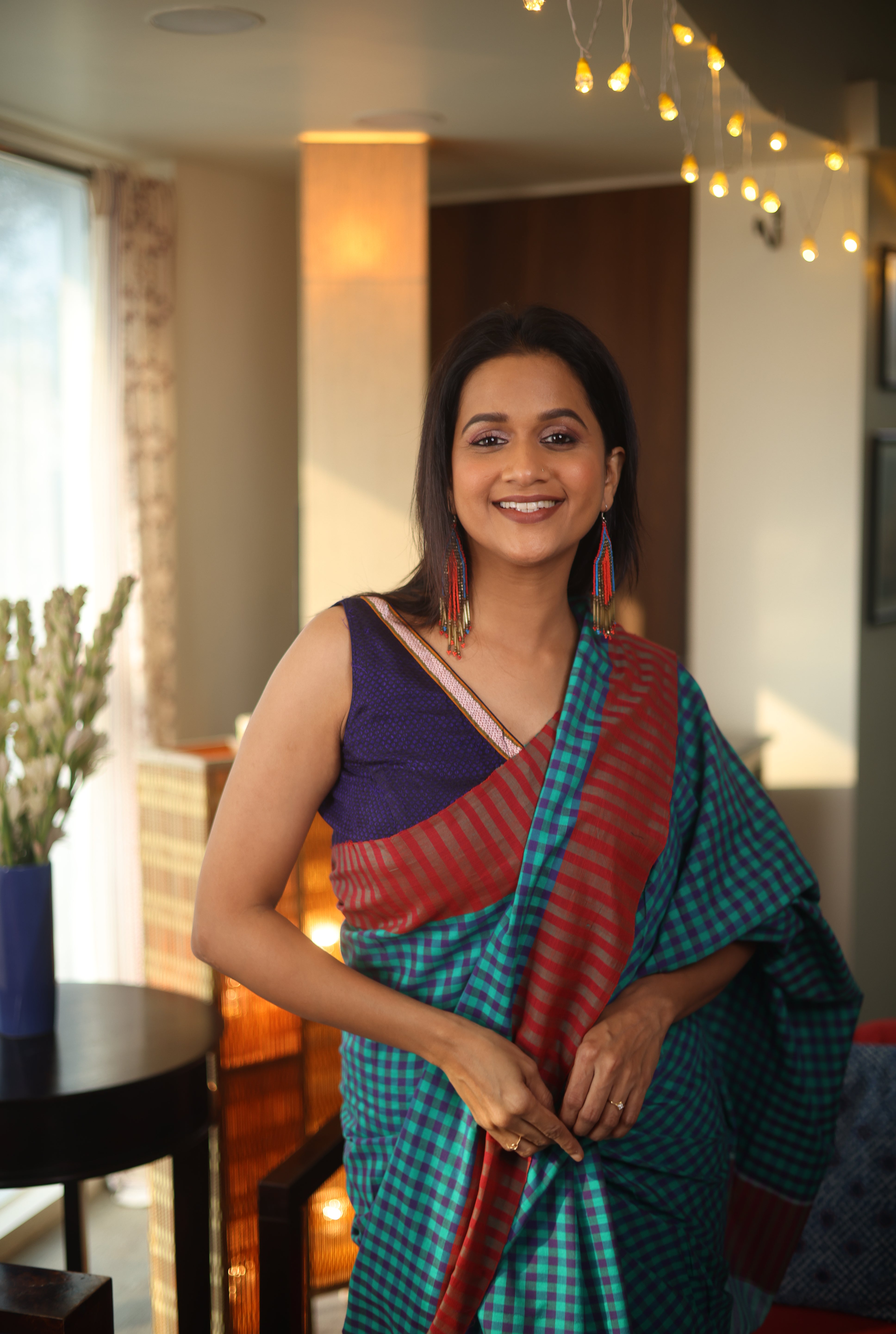 Multicolor Cotton Ilkal Saree - SRMCIS555