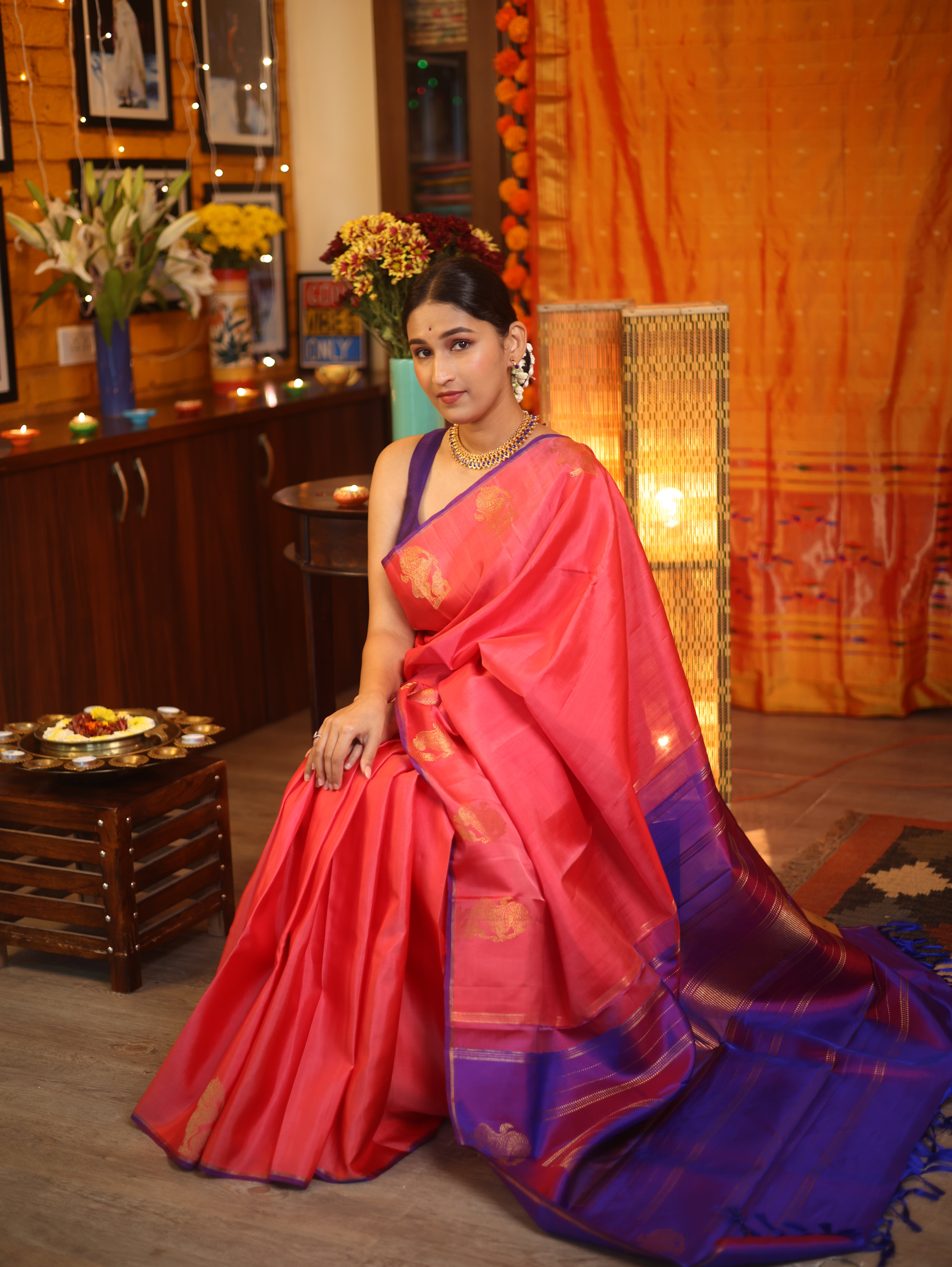 Light Pink Kanjeevaram Silk Saree-SRLPKSS797