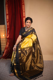 Soneri Kanjivaram Silk Saree - Saavari - SSSKSS95