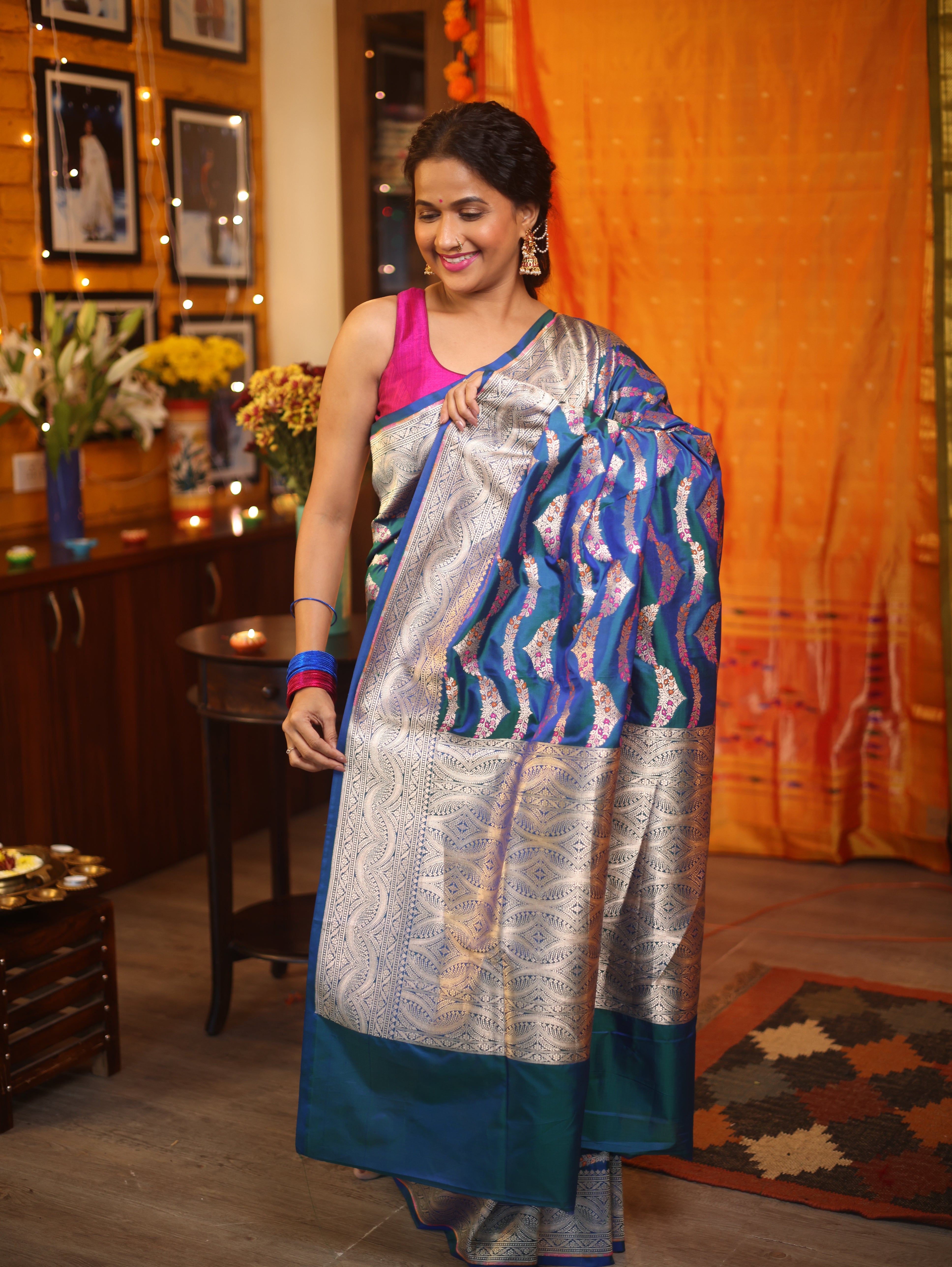 Samriddhika Banarasi Silk Saree - Saavari - SSSBSS643