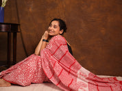 Red HBP Cotton Saree - SRRCS3357