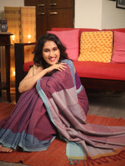 Onion Pink Plain Cotton Ilkal Saree - SROPPCIS777