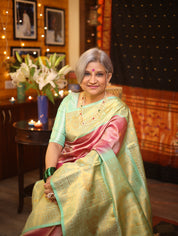 Purple Gadwal Silk Saree - SRPGSS454