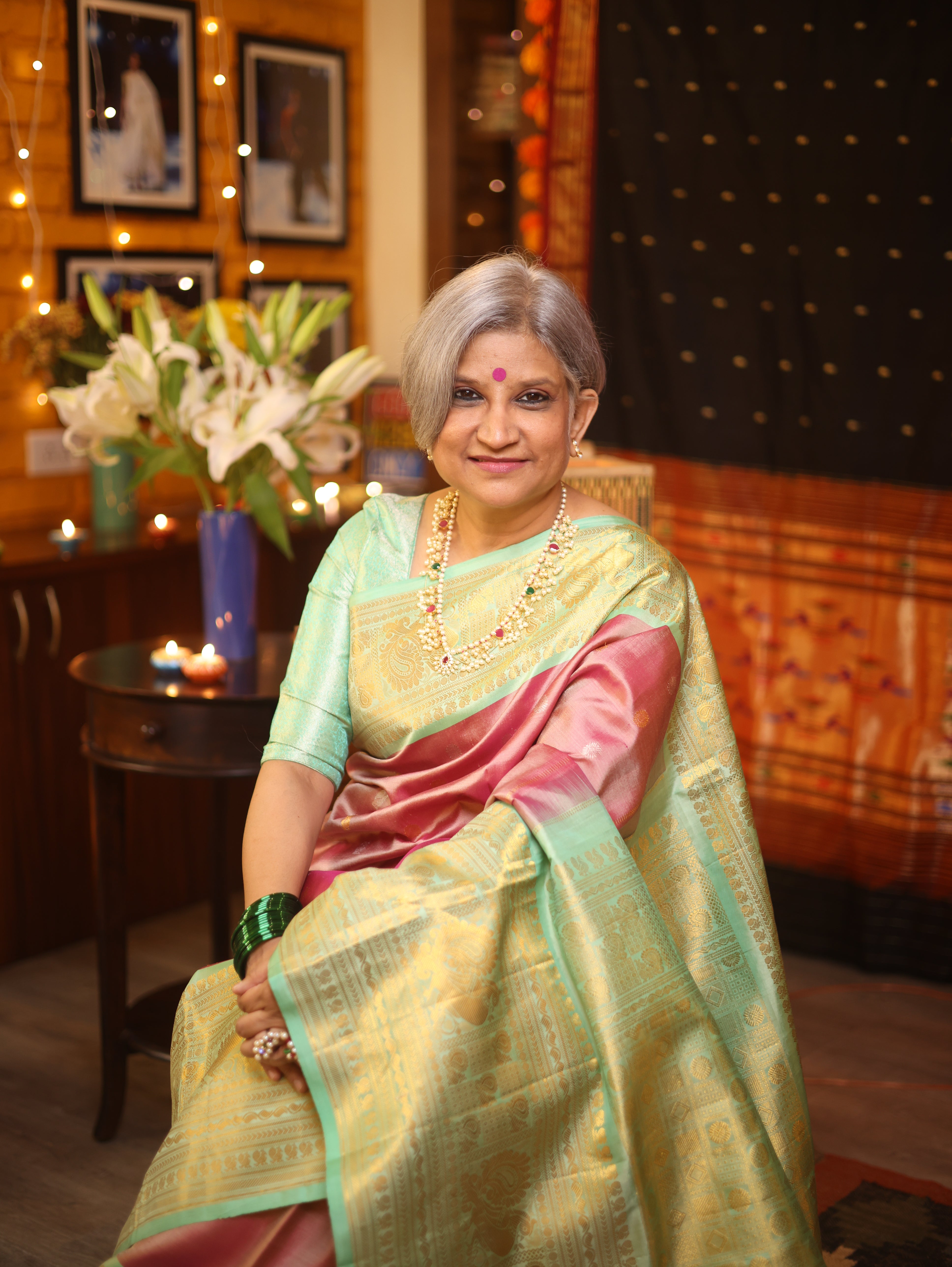 Purple Gadwal Silk Saree - SRPGSS454