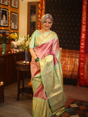 Purple Gadwal Silk Saree - SRPGSS454