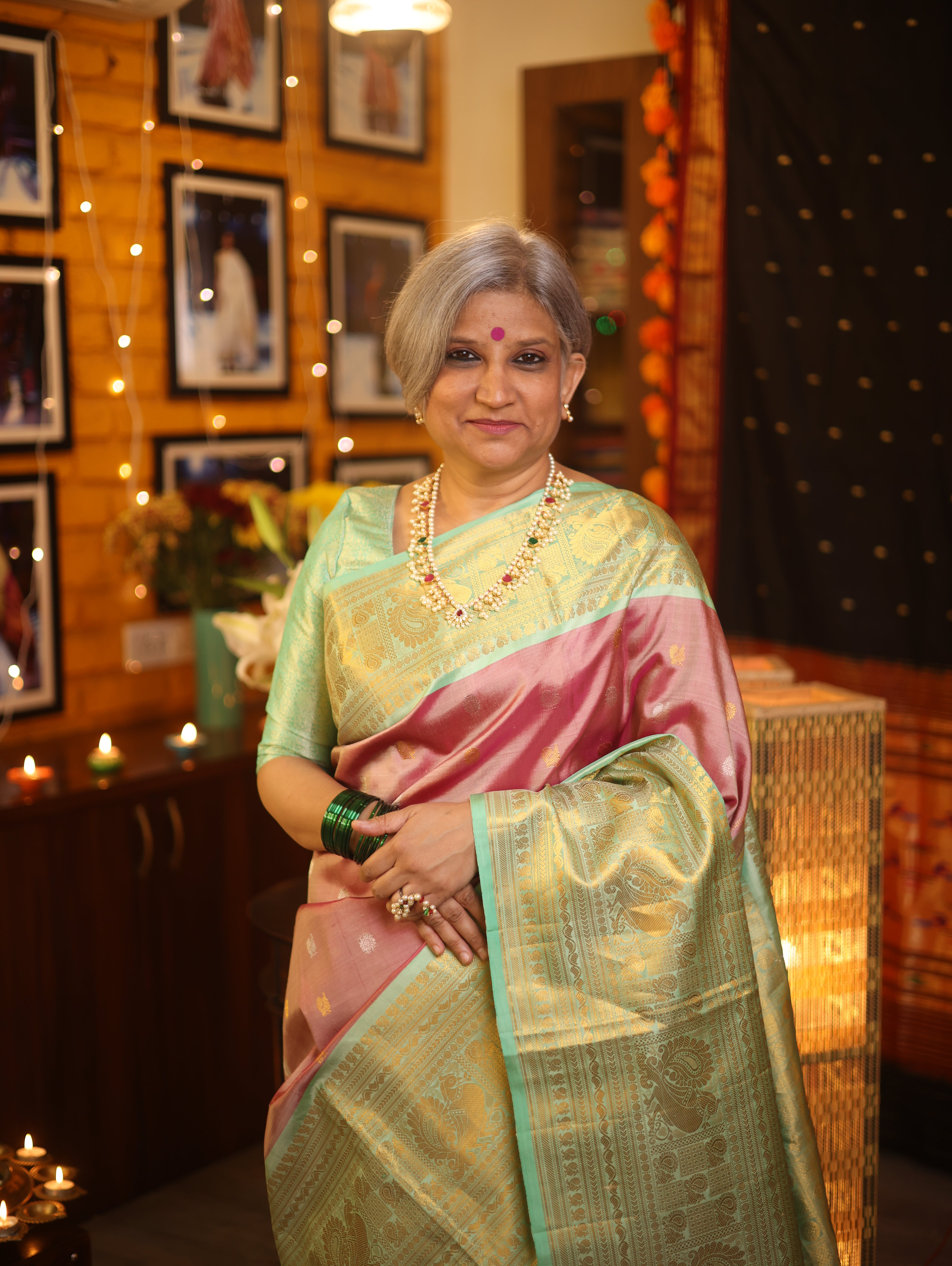 Purple Gadwal Silk Saree - SRPGSS454