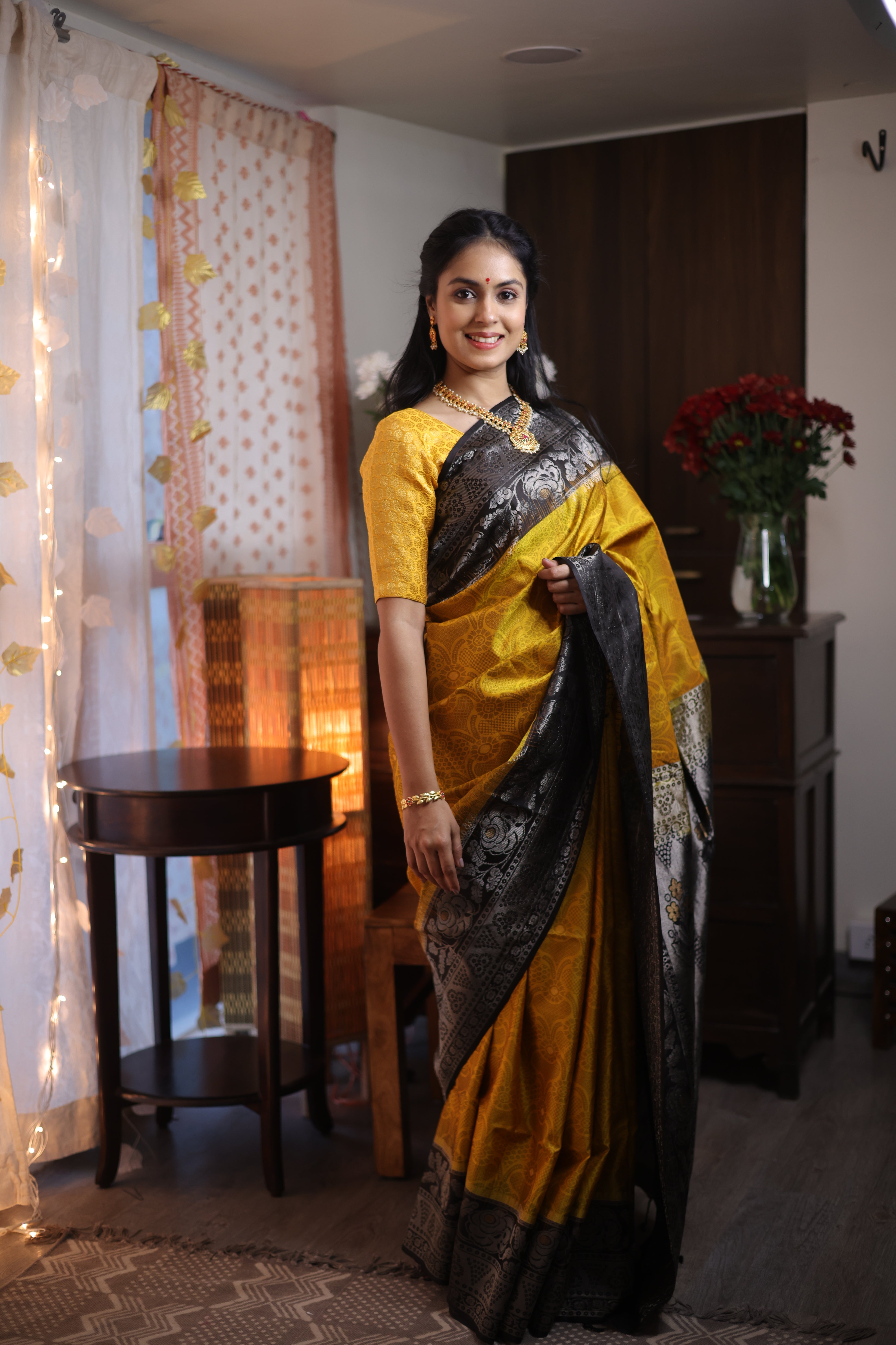 Refreshing Yellow Soft Silk Saree With Extraordinary Blouse