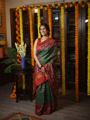 Green Rajkot Patola Silk Saree-SRGRPSS103