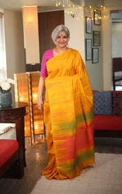 Yellow Soft Silk Saree - SRYSSS308