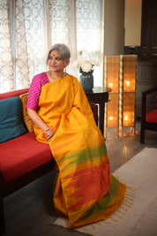 Yellow Soft Silk Saree - SRYSSS308