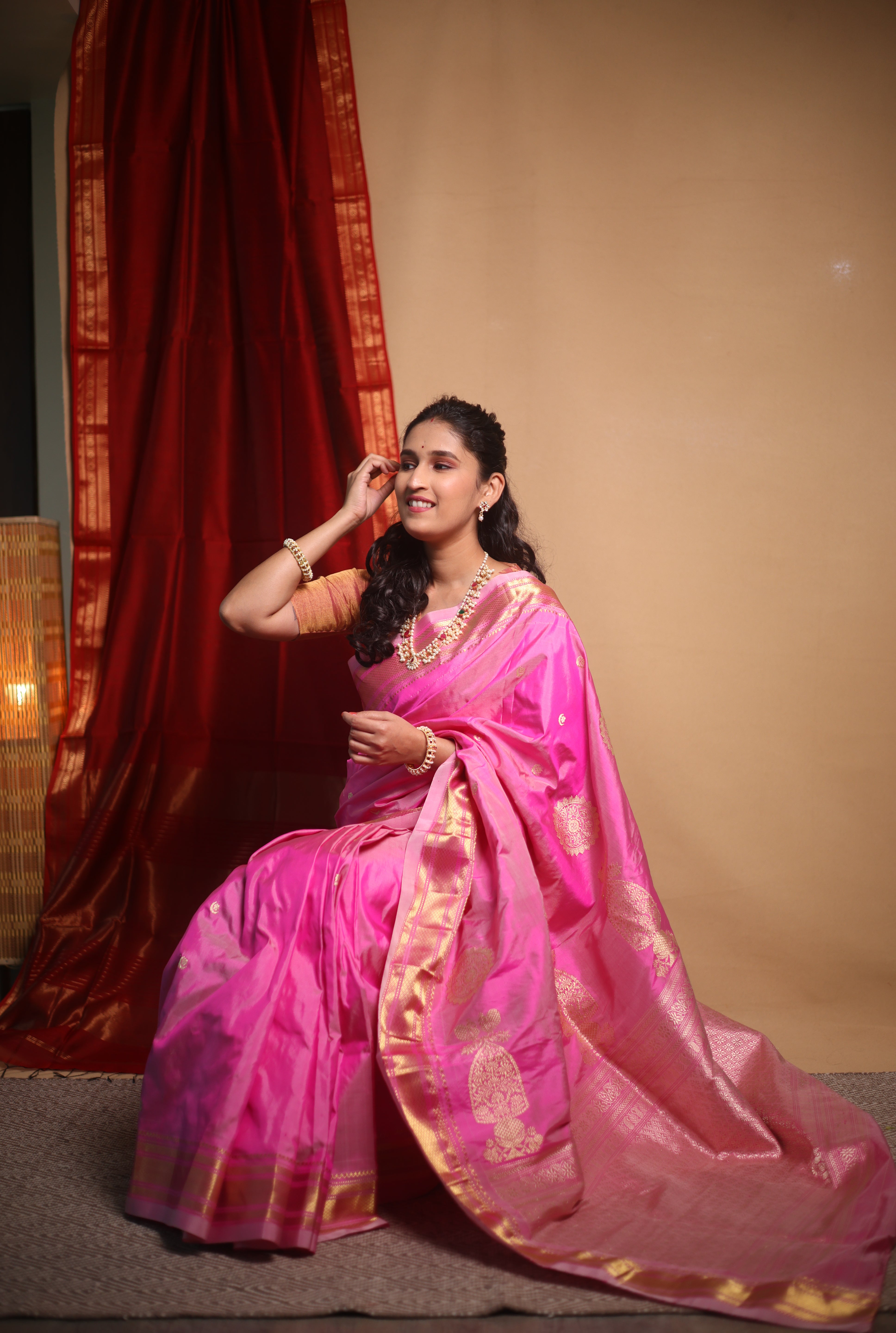 Pink Silk Paithani Saree - SRPSPS758