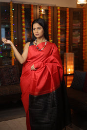 Red Kanjeevaram Silk Saree-SRRKSS249