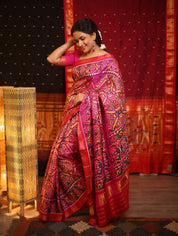 Pink Rajkot Patola Silk Saree - SRPRPSS401