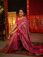 Pink Rajkot Patola Silk Saree - SRPRPSS401