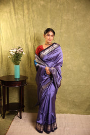 Lavender Silk Paithani Saree - SRLSPS755