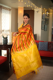Multicolor Soft Silk Saree - SRMSSS299