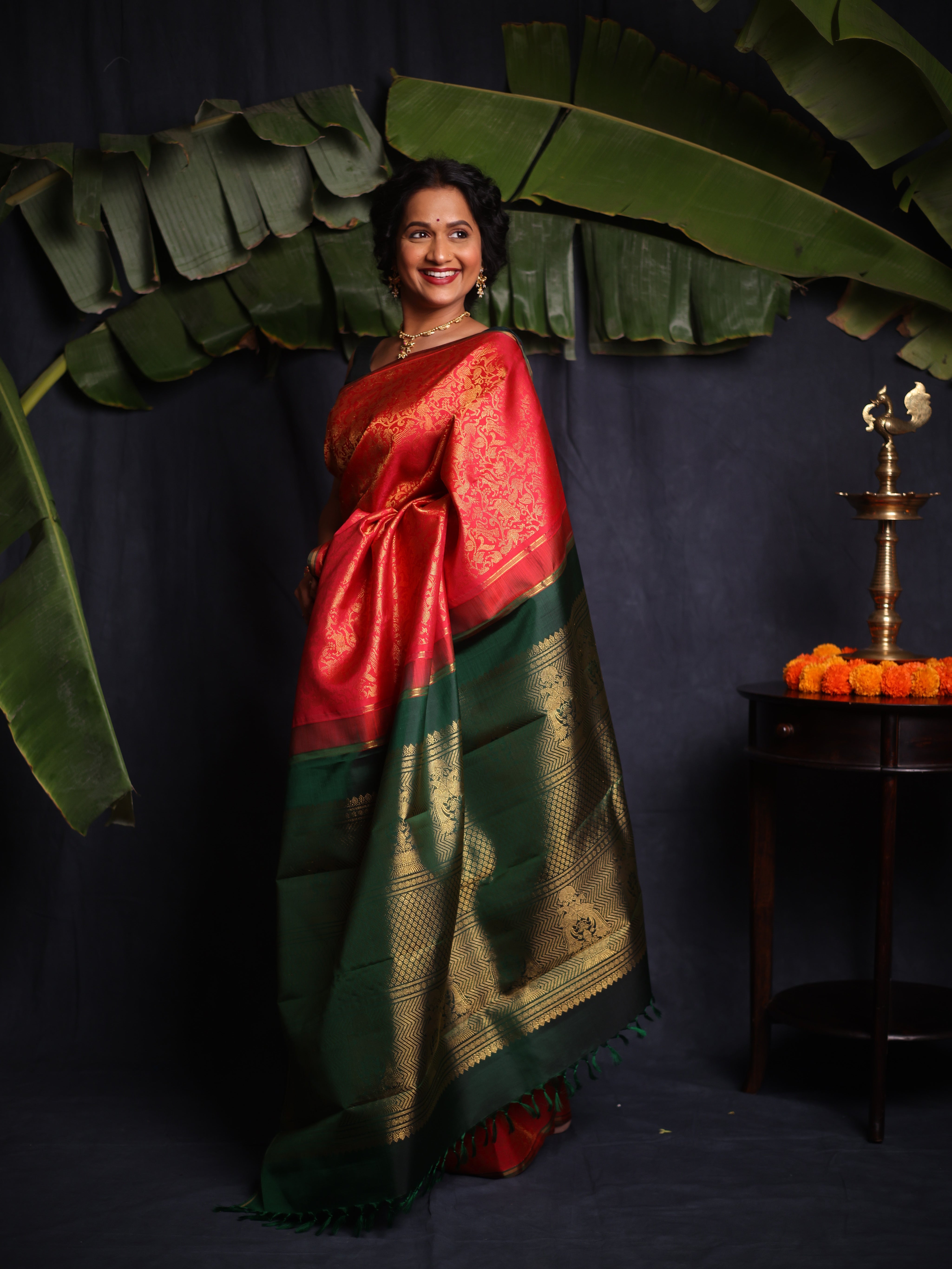 Vanya Kanjeevaram Silk Saree - Saavari - SSVKSS10