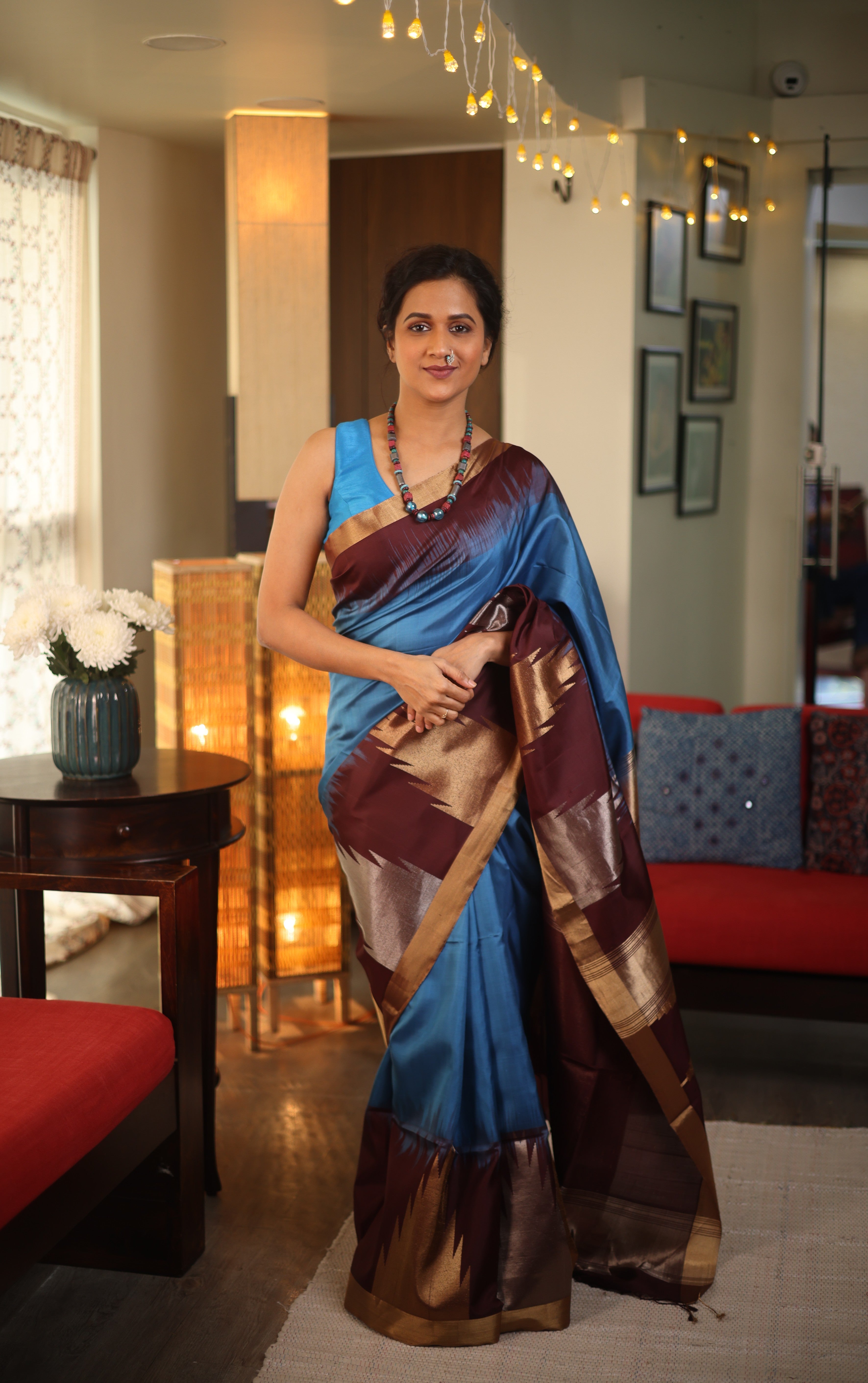 Pastel Blue Soft Silk Saree - SRPBSSS351
