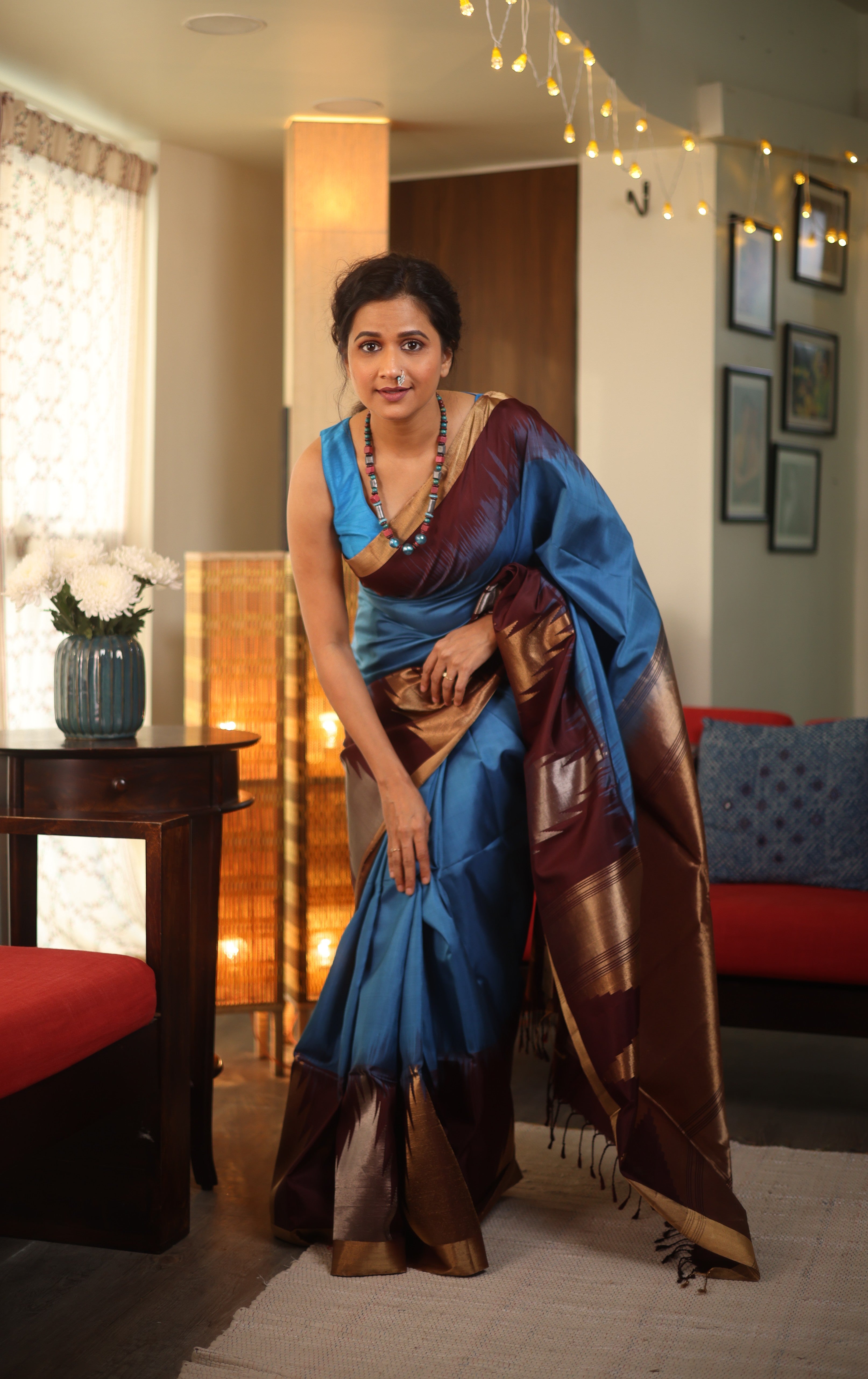 Pastel Blue Soft Silk Saree - SRPBSSS351