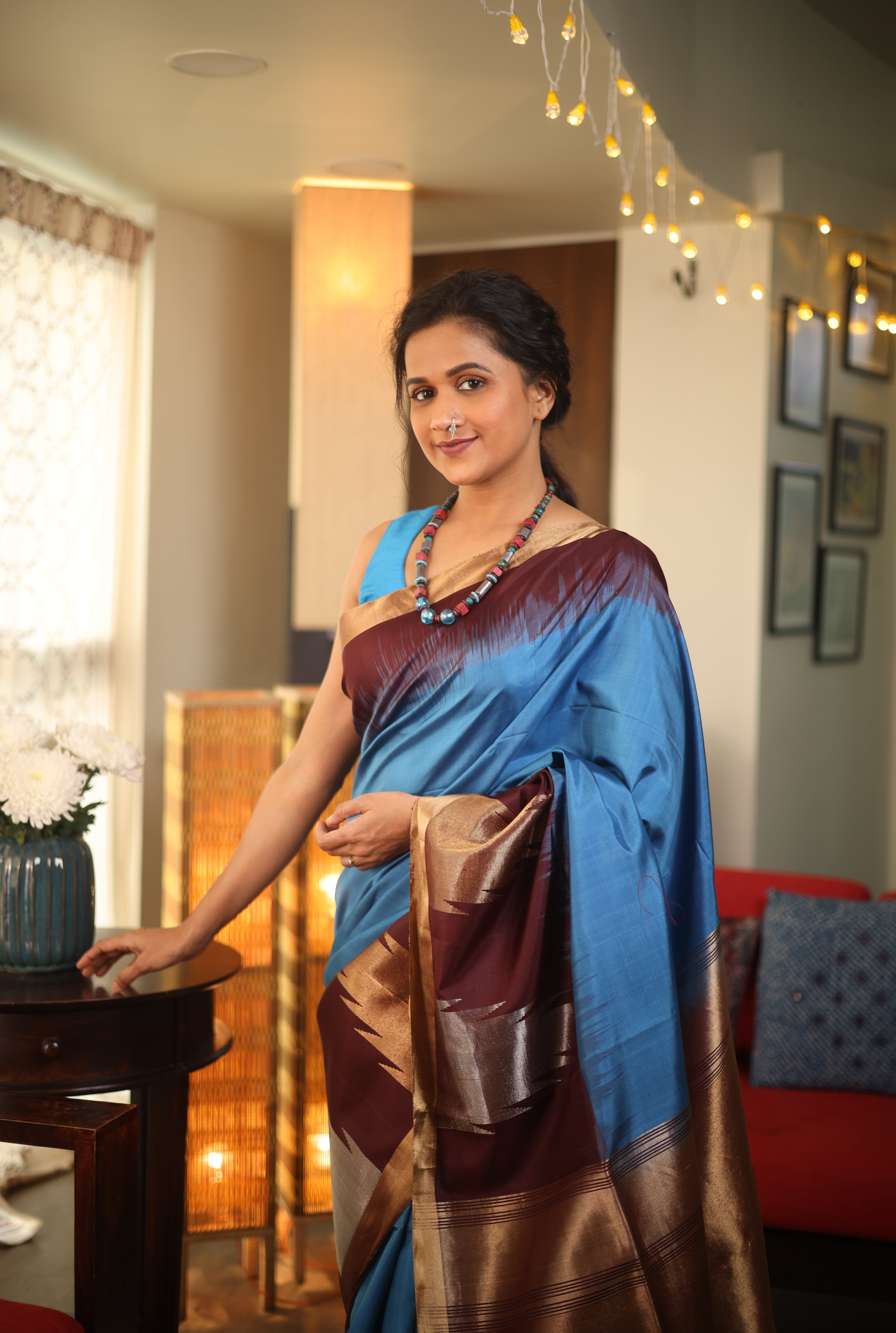 Pastel Blue Soft Silk Saree - SRPBSSS351