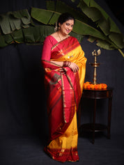 Kanakpushpa Kanjeevaram Silk Saree - Saavari - SSKKSS17