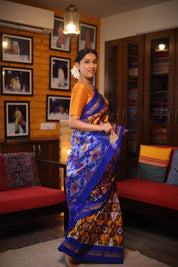 Multicolor Pochampalli Silk Ikat Saree - SRMPSIS170