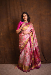 Lavender Rajkot Patola Silk Saree - SRLRPSS532