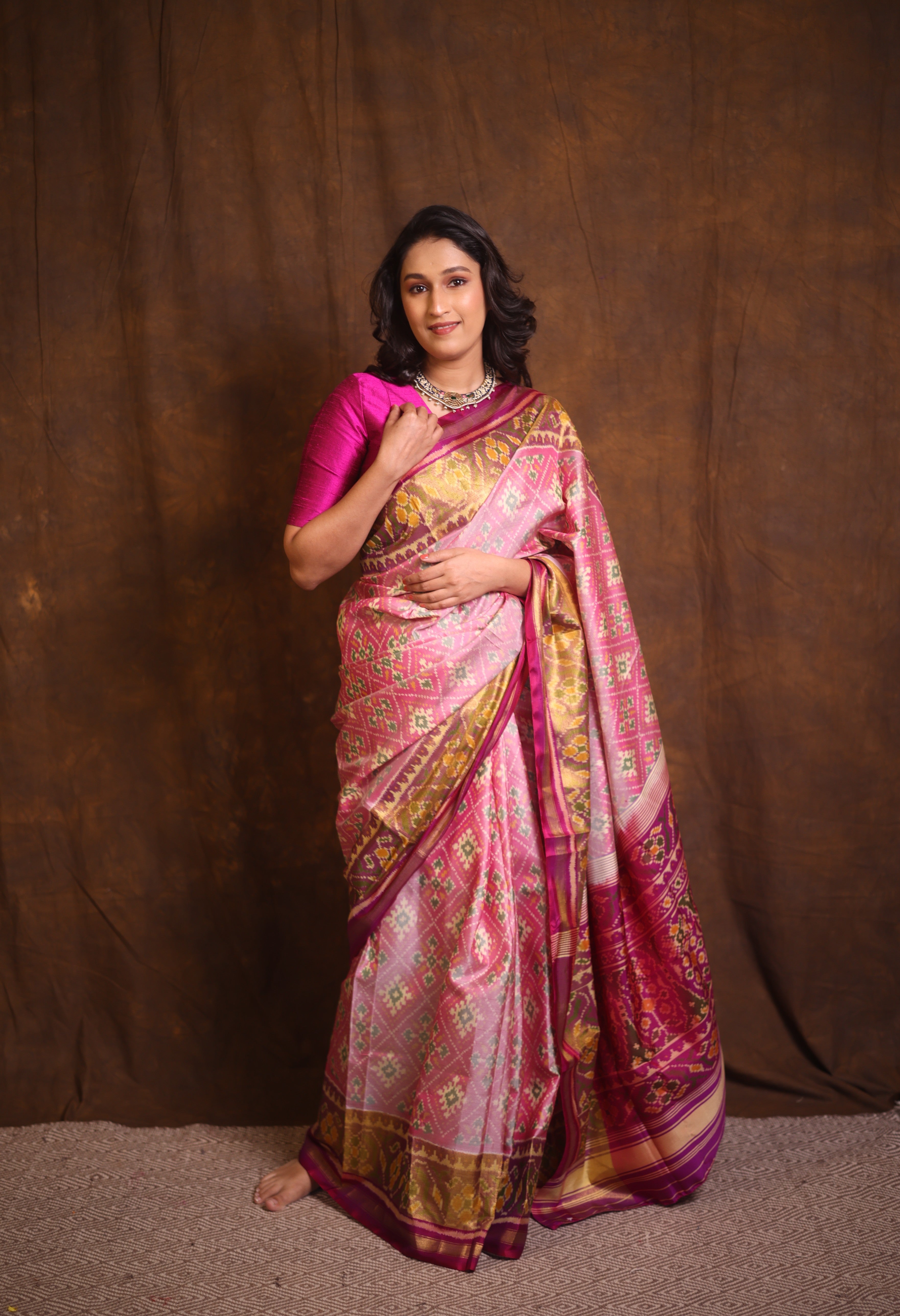 Lavender Rajkot Patola Silk Saree - SRLRPSS532