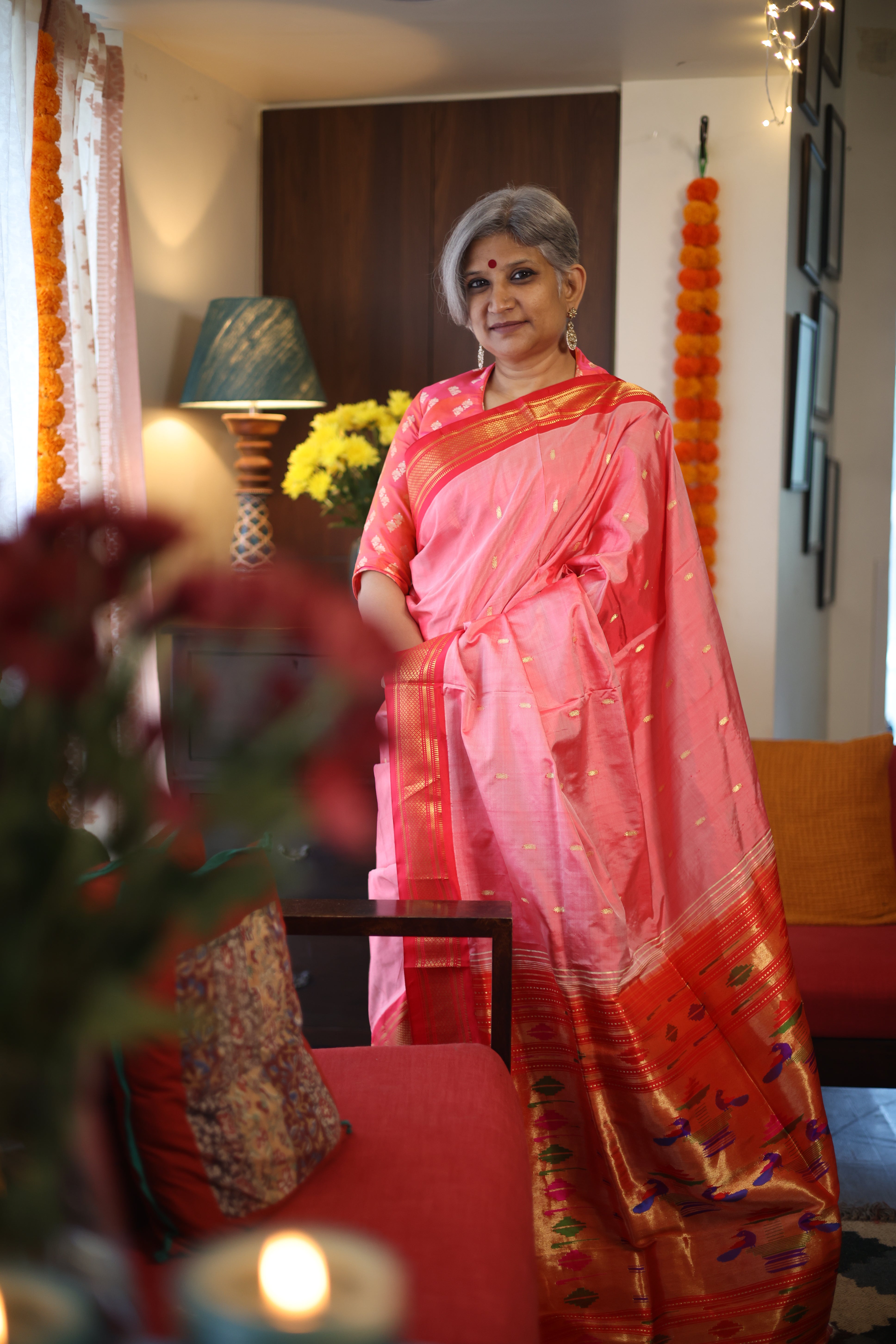 Saree is the epitome of grace and elegance. This saree is the Aqua blue  Gadwal silk saree with pink pallu. The double checks pattern all… |  Instagram