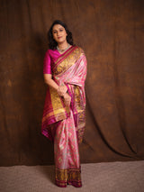 Lavender Rajkot Patola Silk Saree - SRLRPSS532