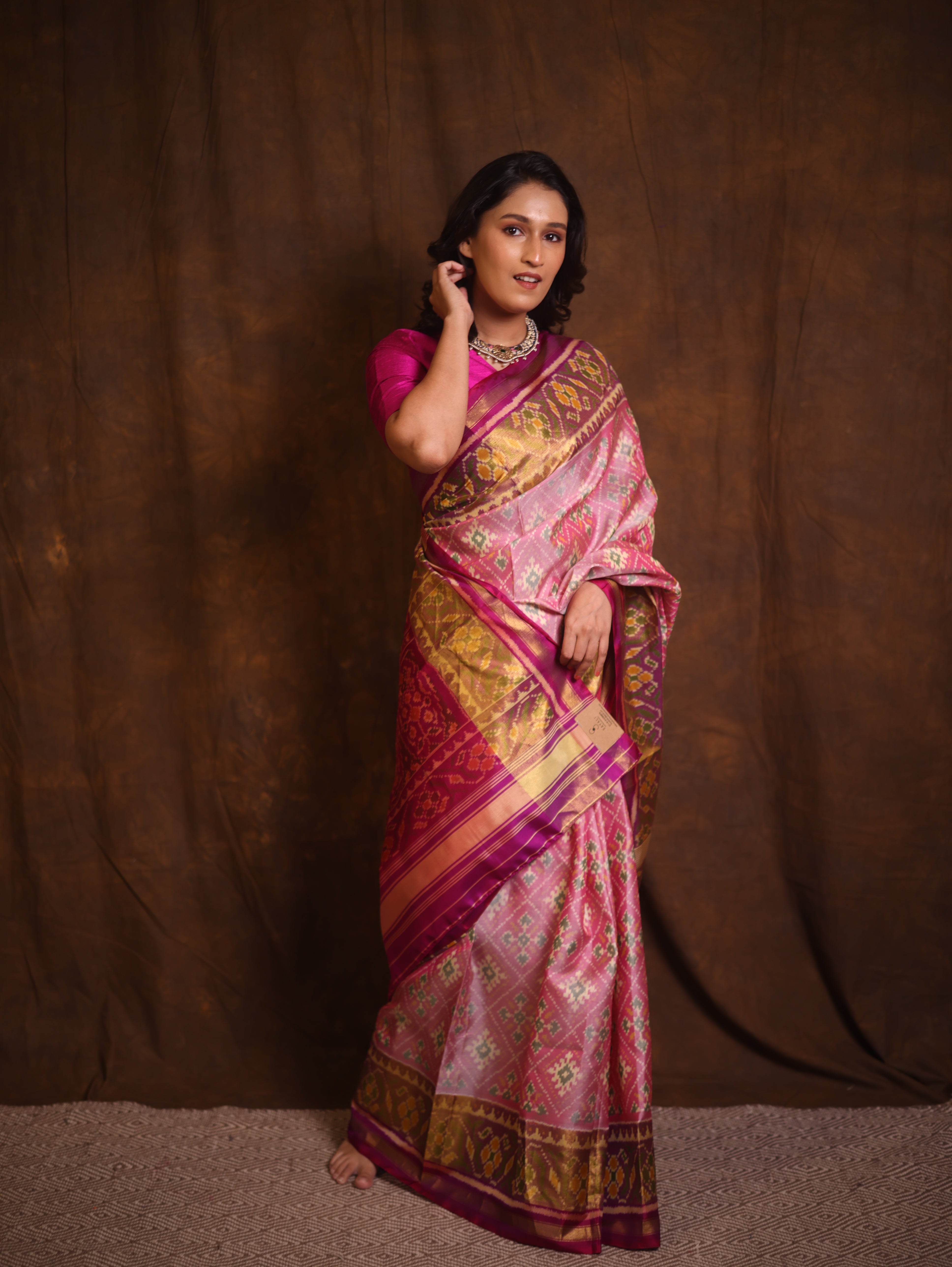 Lavender Rajkot Patola Silk Saree - SRLRPSS532