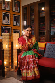 Green Rajkot Patola Silk Saree - SRGRPSS288