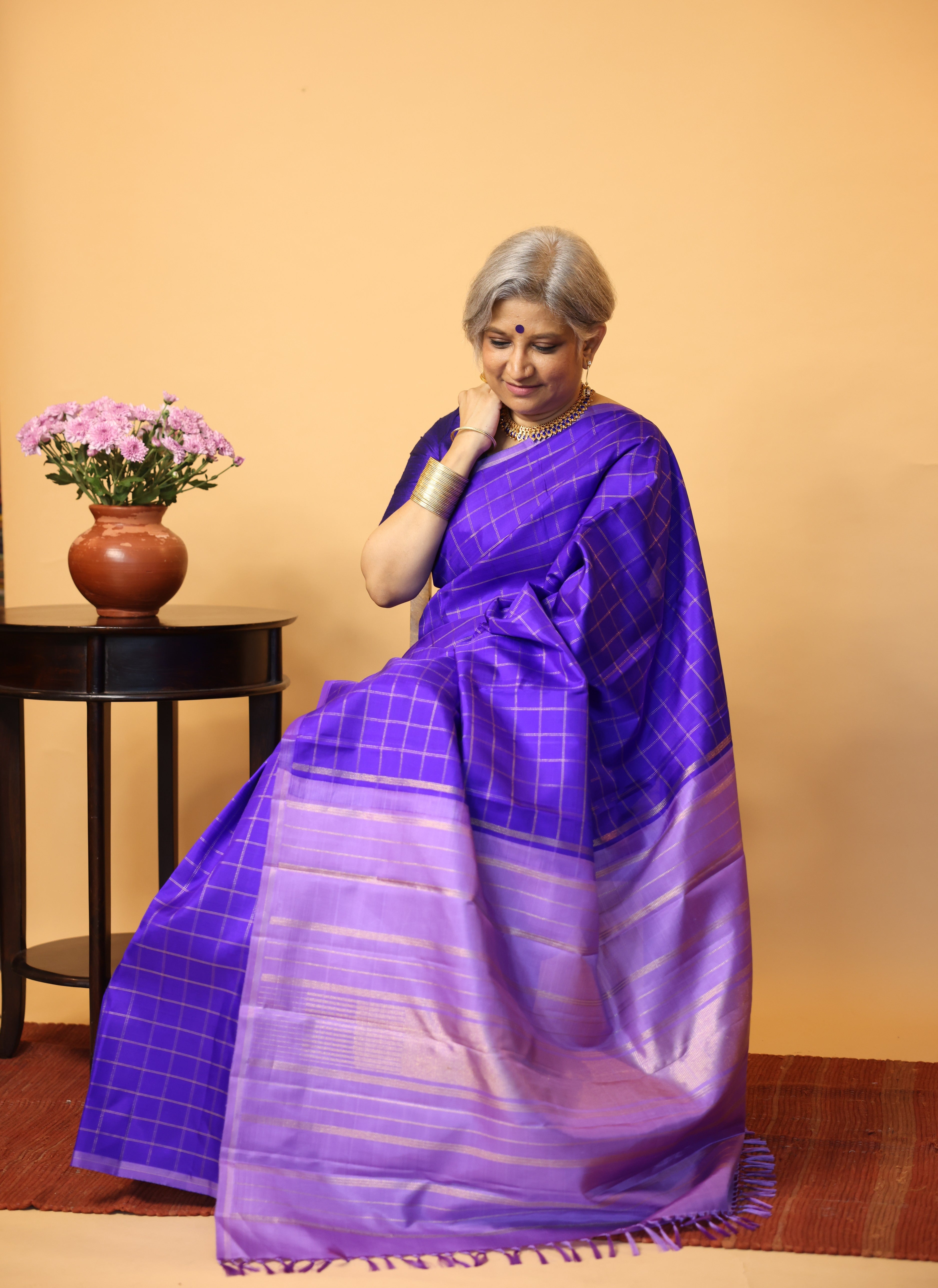 Blue Kanjeevaram Silk Saree - SRBKSS854