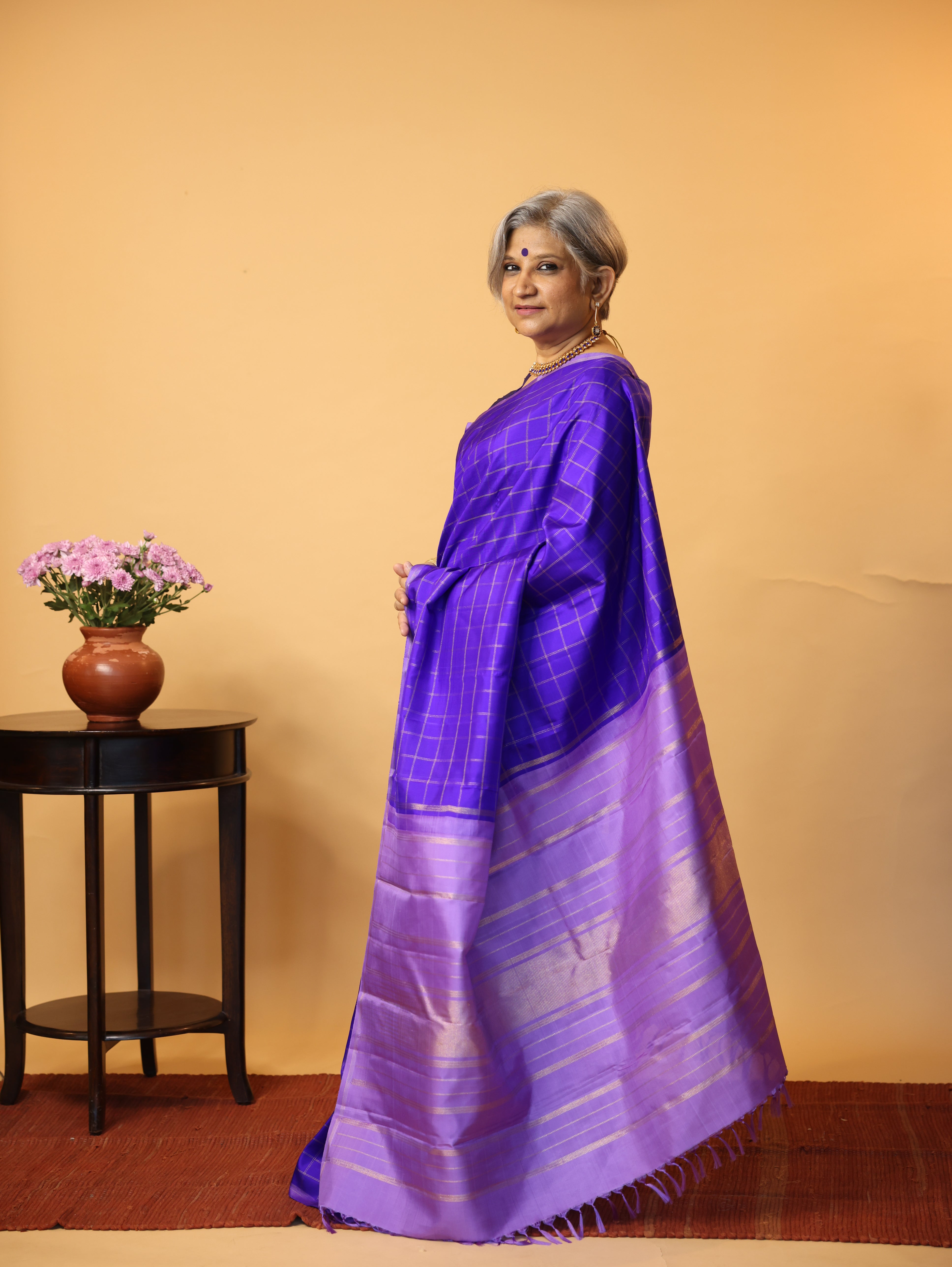 Blue Kanjeevaram Silk Saree - SRBKSS854