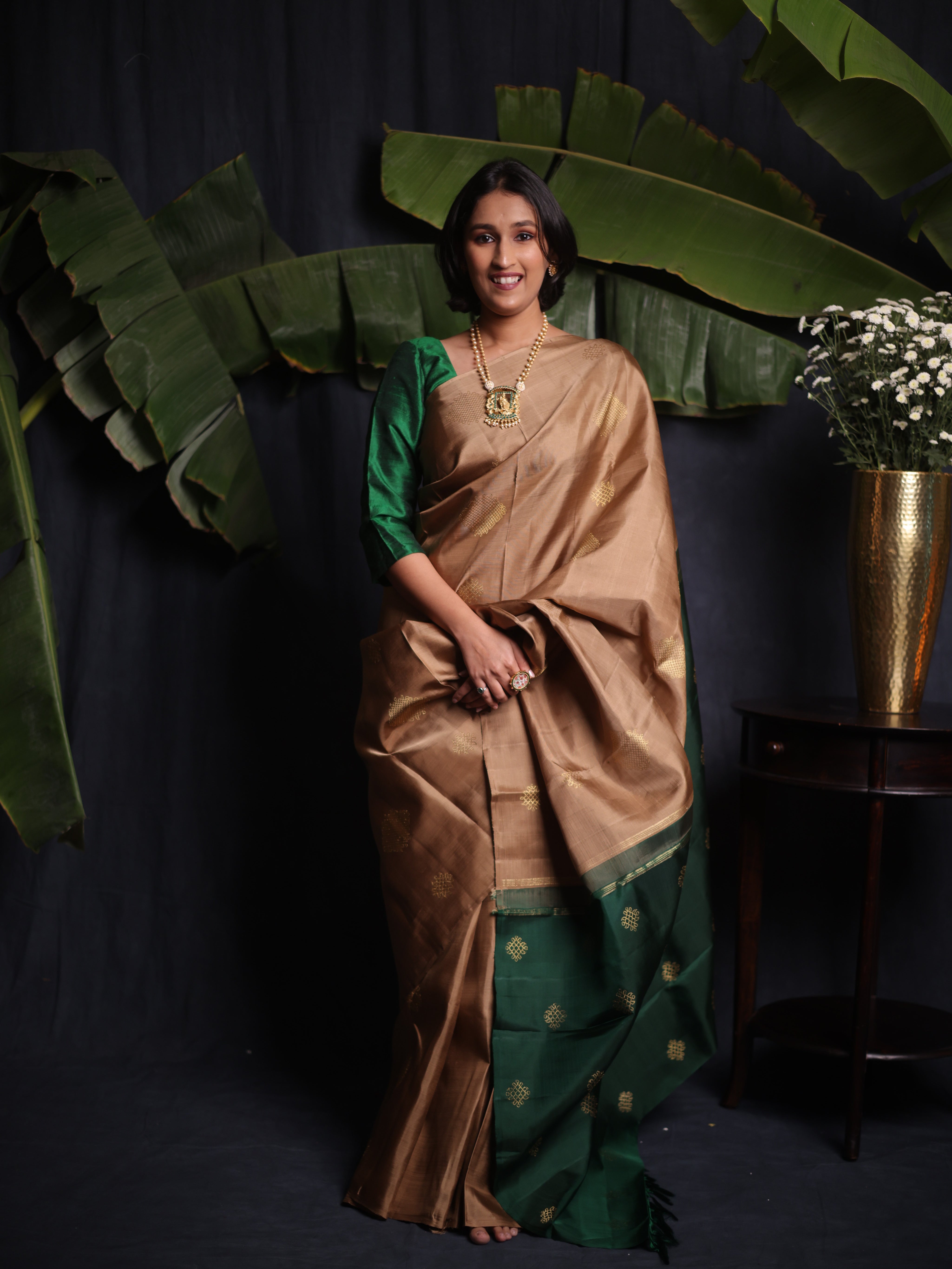 Kollika Kanjeevaram Silk Saree - Saavari - SSKKSS05