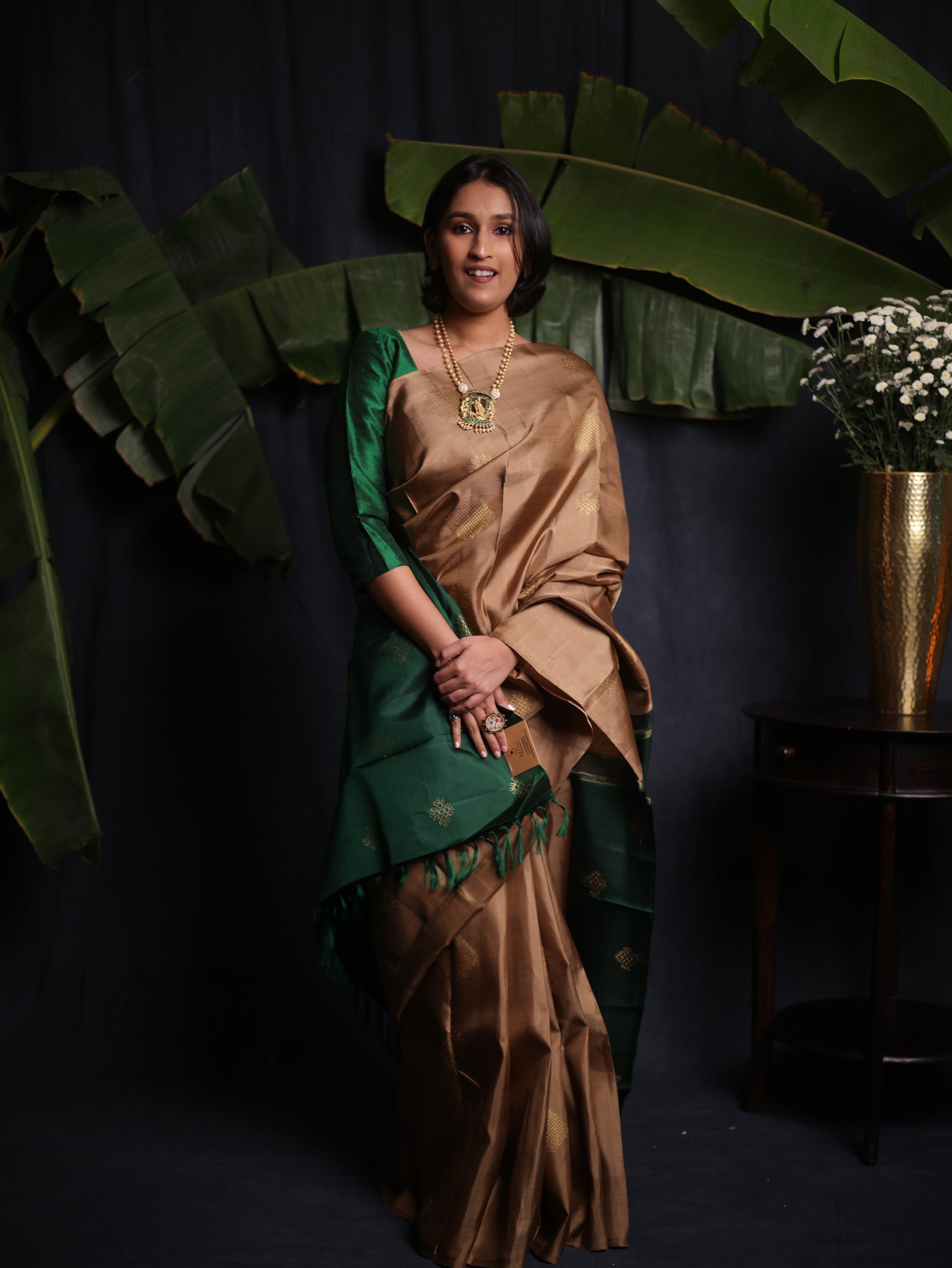 Kollika Kanjeevaram Silk Saree - Saavari - SSKKSS05