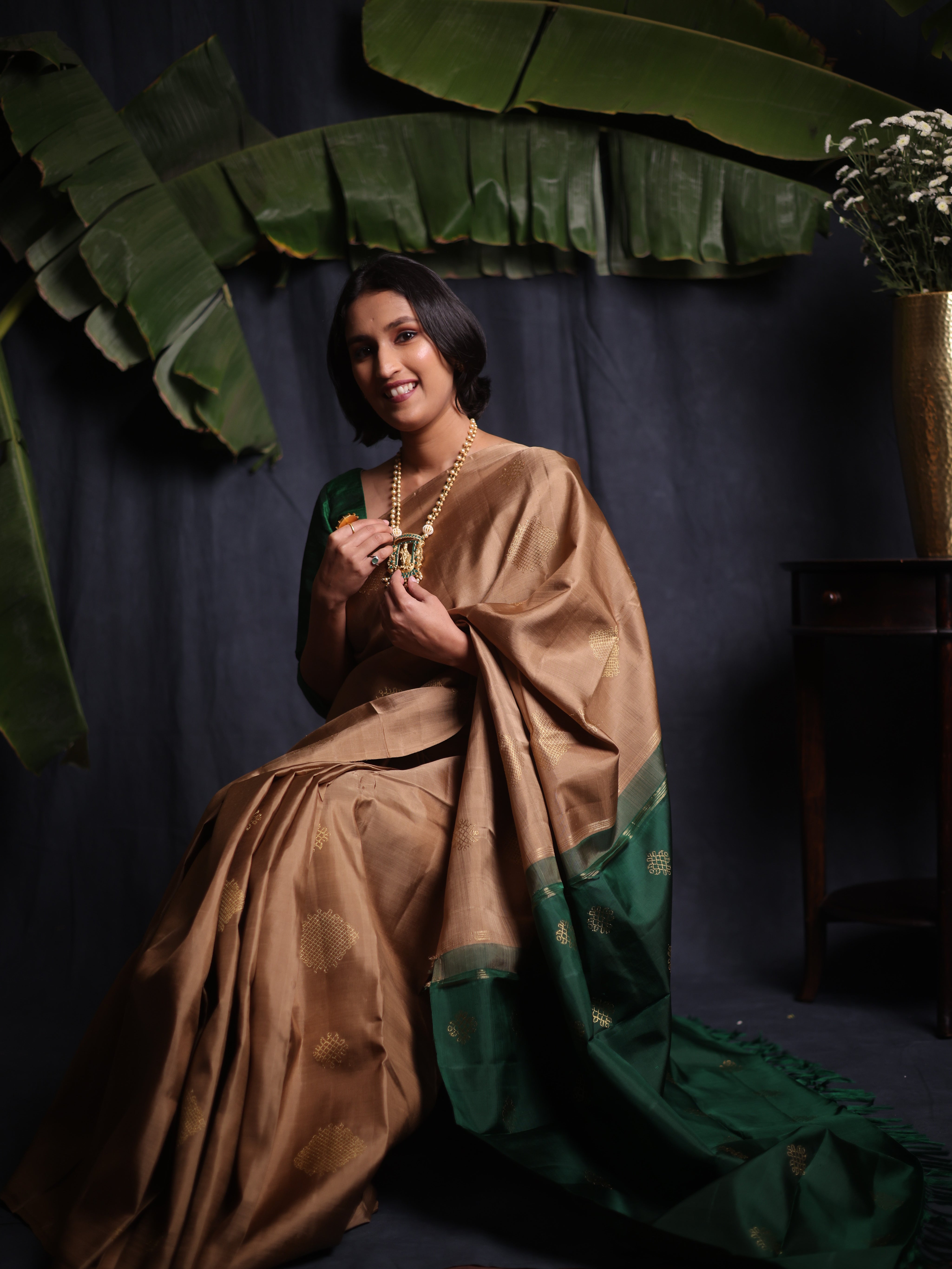 Kollika Kanjeevaram Silk Saree - Saavari - SSKKSS05