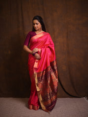 Rani Pink Soft Silk Saree - SRRPSSS417