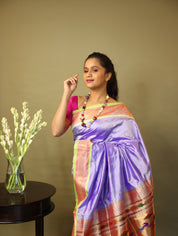 Lavender Paithani Saree - SRLSPS683