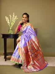 Lavender Paithani Saree - SRLSPS683