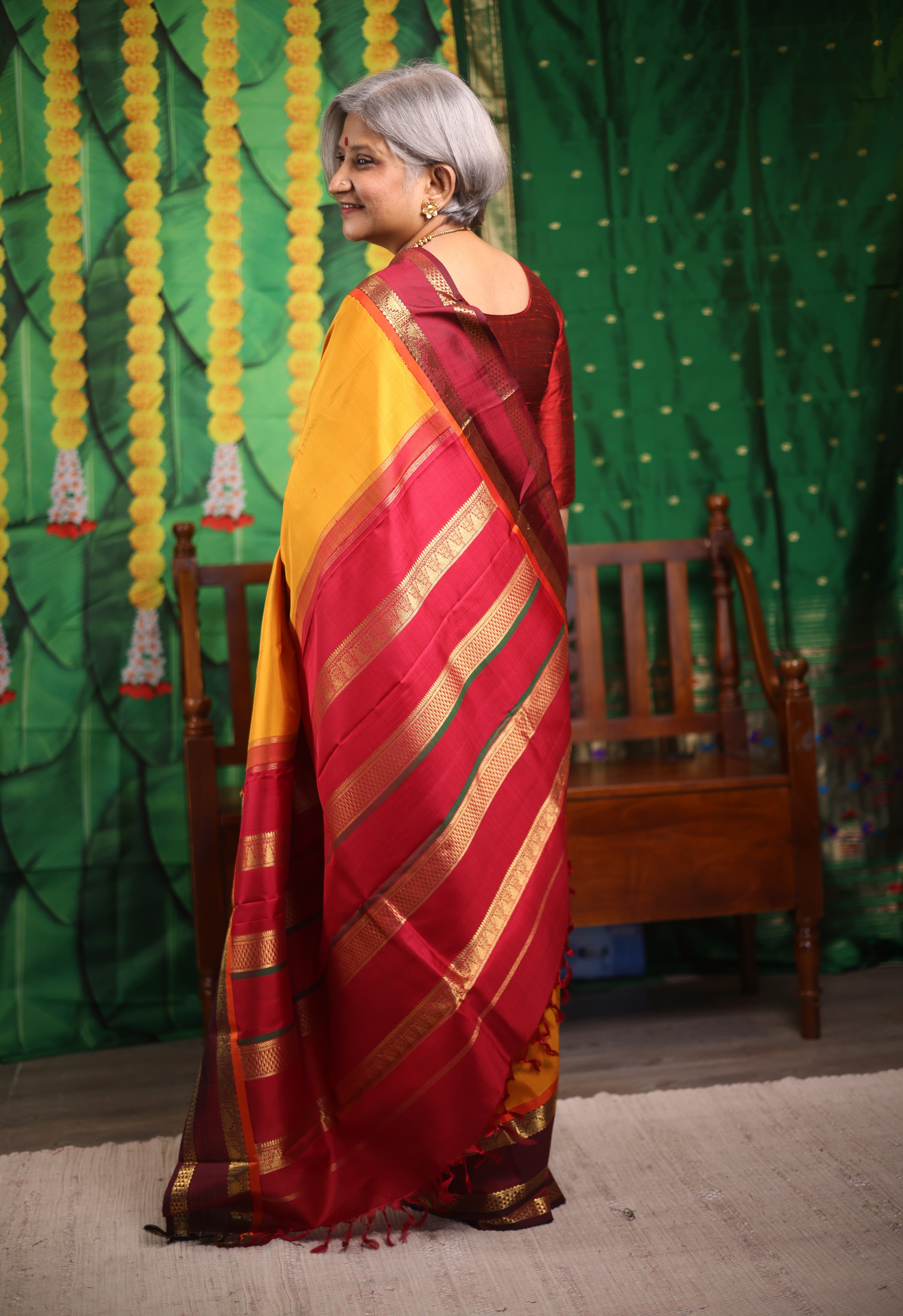 Suryakanti Kanjeevaram Silk Saree - Saavari - SSSKSS29